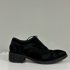 RARE $598 John Varvatos Collection Burnished Velvet Brogue Oxford Shoes Size 9.5